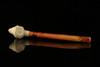 srv - Lion Churchwarden Dual Stem Meerschaum Pipe with fitted case M2729