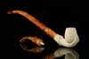 srv - Lady's Hand Churchwarden Dual Stem Meerschaum Pipe with fitted case M2732