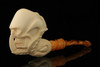 srv - Skull in Claw Block Meerschaum Pipe with fitted case M2739