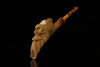 srv - Skull with Beard and Wings Block Meerschaum Pipe with fitted case M2740