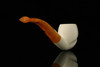 srv - Swirl Apple Block Meerschaum Pipe with fitted case M2747