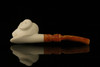 srv - Ram Block Meerschaum Pipe with fitted case M2753