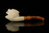 srv - Wolf Block Meerschaum Pipe with fitted case M2754