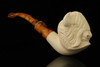 srv - Buffalo Block Meerschaum Pipe with fitted case M2755
