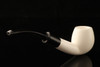 Bent Billiard Block Meerschaum Pipe by Servi with case 15052