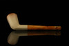 srv - Straight Panel Self Sitter Block Meerschaum Pipe with fitted case M2775