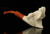 srv - Elephant Block Meerschaum Pipe with fitted case M2778