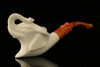 srv - Elephant Block Meerschaum Pipe with fitted case M2778