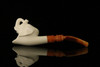 srv - Elephant Block Meerschaum Pipe with fitted case M2778