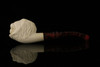 srv - Lion Block Meerschaum Pipe with fitted case M2779