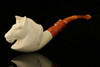 srv - Unicorn Block Meerschaum Pipe with fitted case M2780