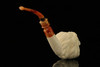 srv - Lion Block Meerschaum Pipe with fitted case M2781