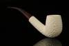 srv - Designers Lattice Bent Billiard Block Meerschaum Pipe with fitted case M2806