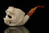 srv - Parade Dragon Block Meerschaum Pipe with fitted case M2809