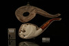 srv - Parade Dragon Block Meerschaum Pipe with fitted case M2809