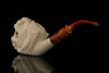 srv - Parade Dragon Block Meerschaum Pipe with fitted case M2809