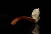 srv - Pirate Churchwarden Dual Stem Meerschaum Pipe with fitted case M2814