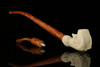 srv - Eagle's Claw Churchwarden Dual Stem Meerschaum Pipe with fitted case M2815
