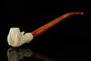 srv - Eagle's Claw Churchwarden Dual Stem Meerschaum Pipe with fitted case M2815