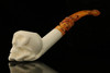Skull on Hand Block Meerschaum Pipe with pouch M2845