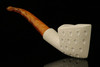 Lattice Freehand Block Meerschaum Pipe with pouch M2853