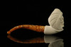 Big Chief Skull Block Meerschaum Pipe with pouch M2855