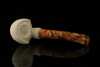 Big Chief Skull Block Meerschaum Pipe with pouch M2855