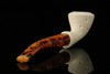 Lattice Modern Dublin Block Meerschaum Pipe with pouch M2884