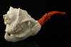 srv - Wolf in Claw Block Meerschaum Pipe with fitted case 15274