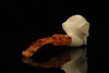 srv - Skull Block Meerschaum Pipe with fitted case M2917