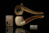 srv - Rhodessian  Block Meerschaum Pipe with fitted case M2918