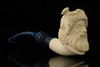 srv - Bacchus Block Meerschaum Pipe with fitted case M2923