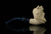 srv - Bacchus Block Meerschaum Pipe with fitted case M2923