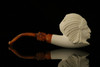 srv - Big Chief Block Meerschaum Pipe with fitted case M2924