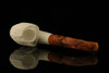 srv - Big Chief Block Meerschaum Pipe with fitted case M2924