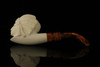 srv - Big Chief Block Meerschaum Pipe with fitted case M2924