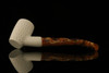 srv - Lattice Poker Block Meerschaum Pipe with fitted case M2927