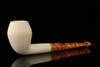 srv - Rhodesian Straight Block Meerschaum Pipe with fitted case M2928