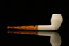 srv - Rhodesian Straight Block Meerschaum Pipe with fitted case M2928