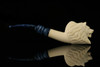 srv - Wolf Block Meerschaum Pipe with fitted case M2930