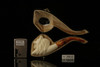 srv - Lion Block Meerschaum Pipe with fitted case M2932