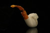 srv - Bobcat Block Meerschaum Pipe with fitted case M2933