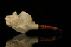 Jungle Block Meerschaum Pipe with fitted case M2935