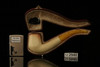 srv -Bent Panel Block Meerschaum Pipe with fitted case M2940