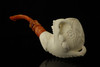 srv - Freemasonry Eagle's Claw Block Meerschaum Pipe with fitted case 15284