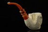 srv - Freemasonry Eagle's Claw Block Meerschaum Pipe with fitted case 15284