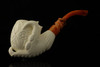 srv - Freemasonry Eagle's Claw Block Meerschaum Pipe with fitted case 15284