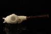 srv - Orog Hand Carved Block Meerschaum Pipe with fitted case 15287