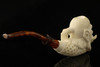 srv - Orog Hand Carved Block Meerschaum Pipe with fitted case 15287