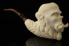 srv - Orog Hand Carved Block Meerschaum Pipe with fitted case 15287